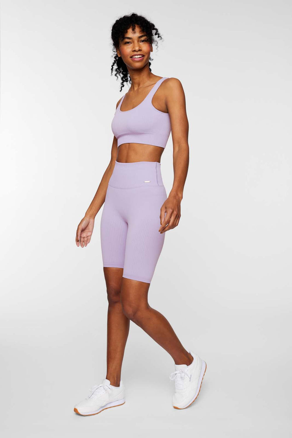 Ribbed Knit Bike Shorts