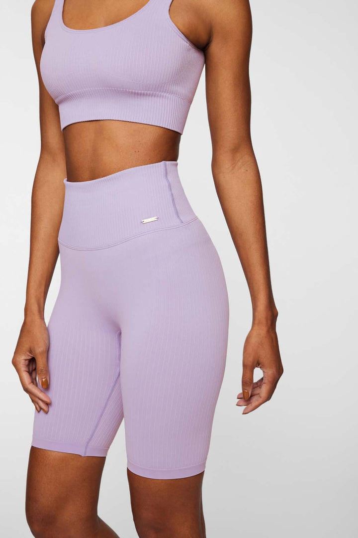 Ribbed Knit Bike Shorts