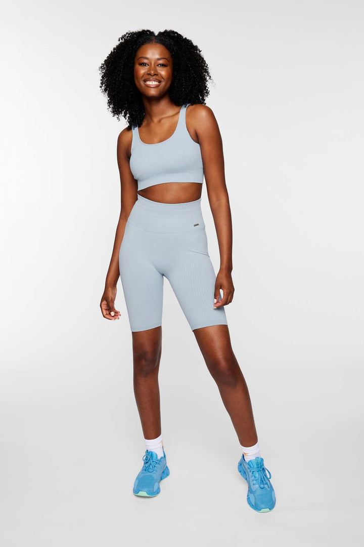 Ribbed Knit Bike Shorts