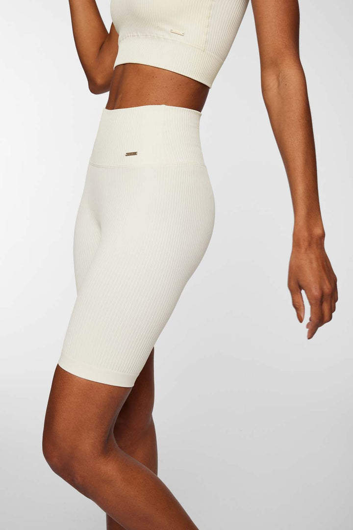 Ribbed Knit Bike Shorts