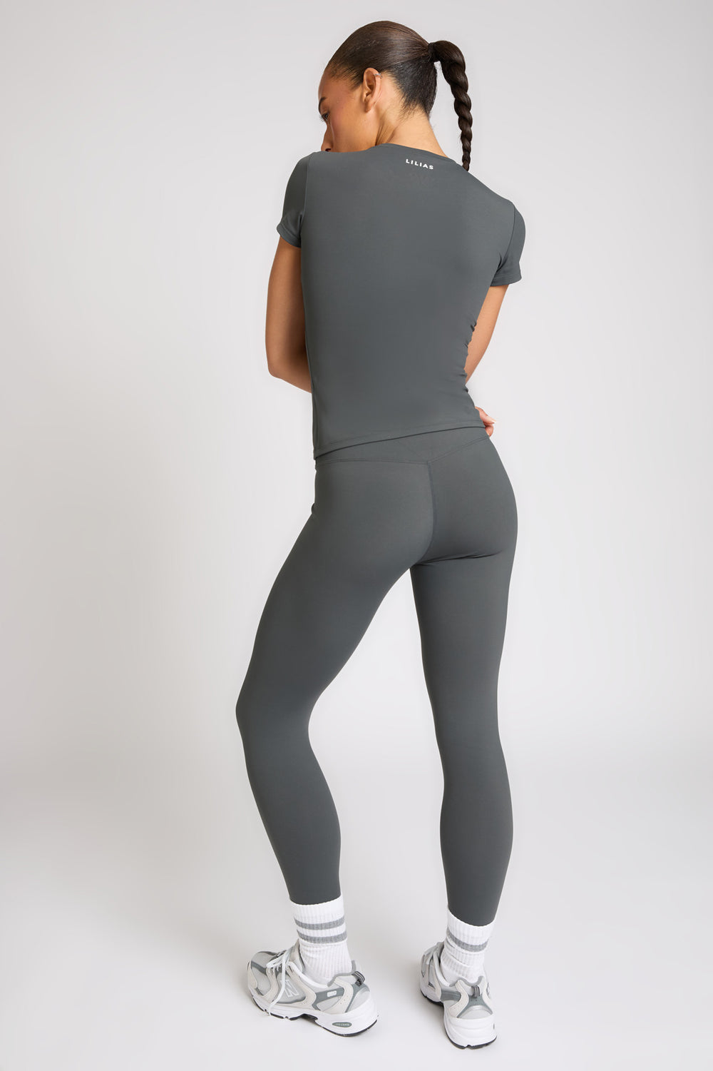 Core Short Sleeve Longline Top