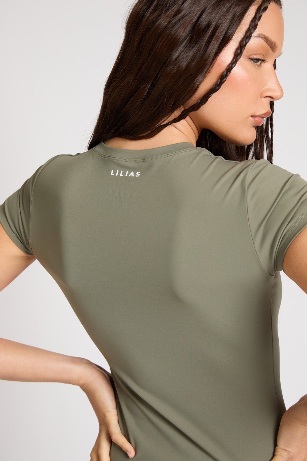 Core Short Sleeve Longline Top