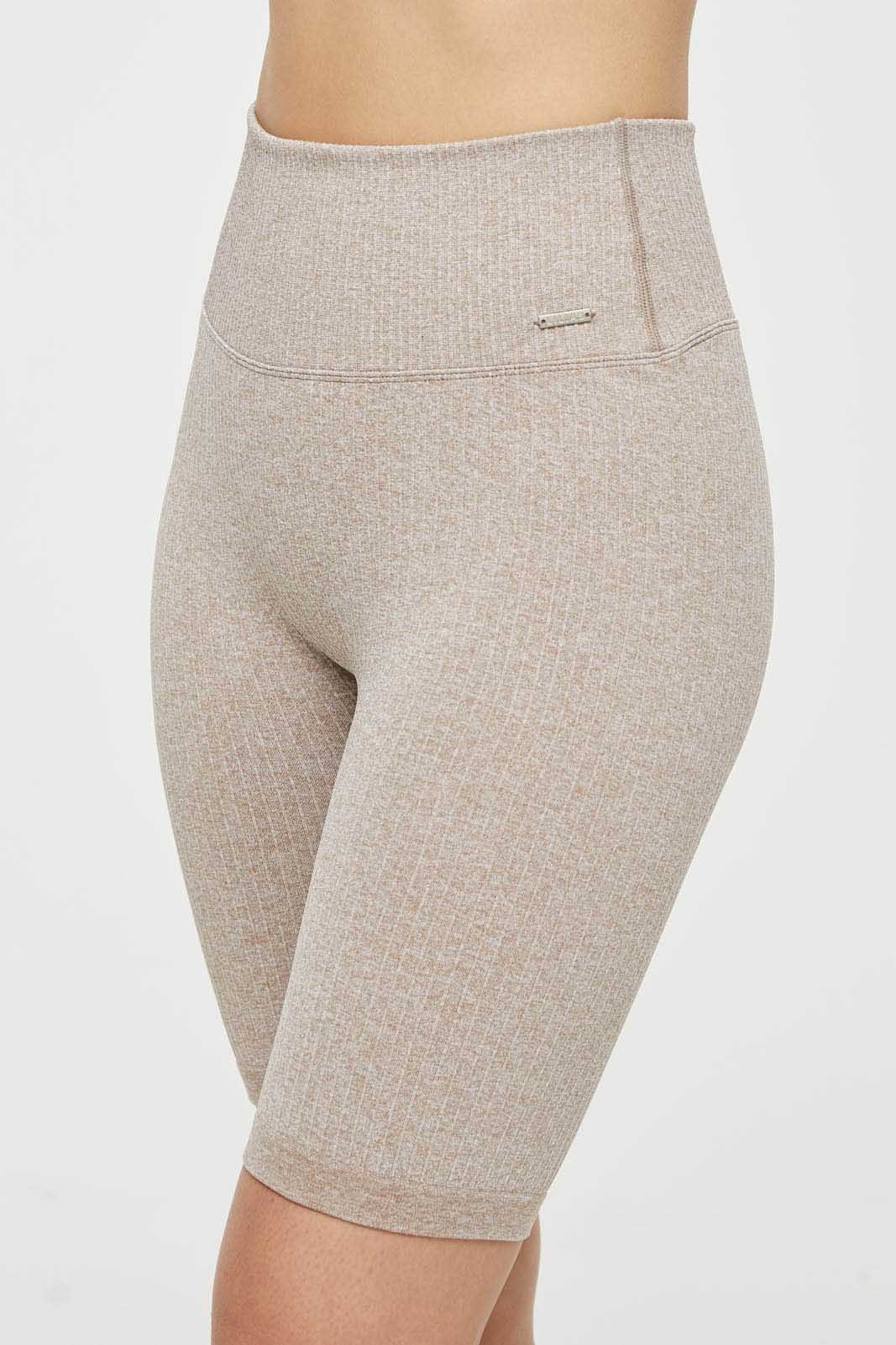 Ribbed Knit Bike Shorts