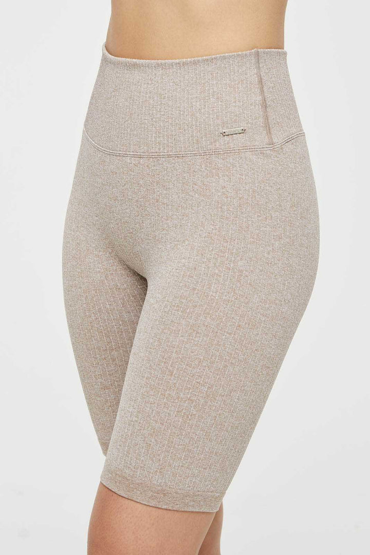 Ribbed Knit Bike Shorts