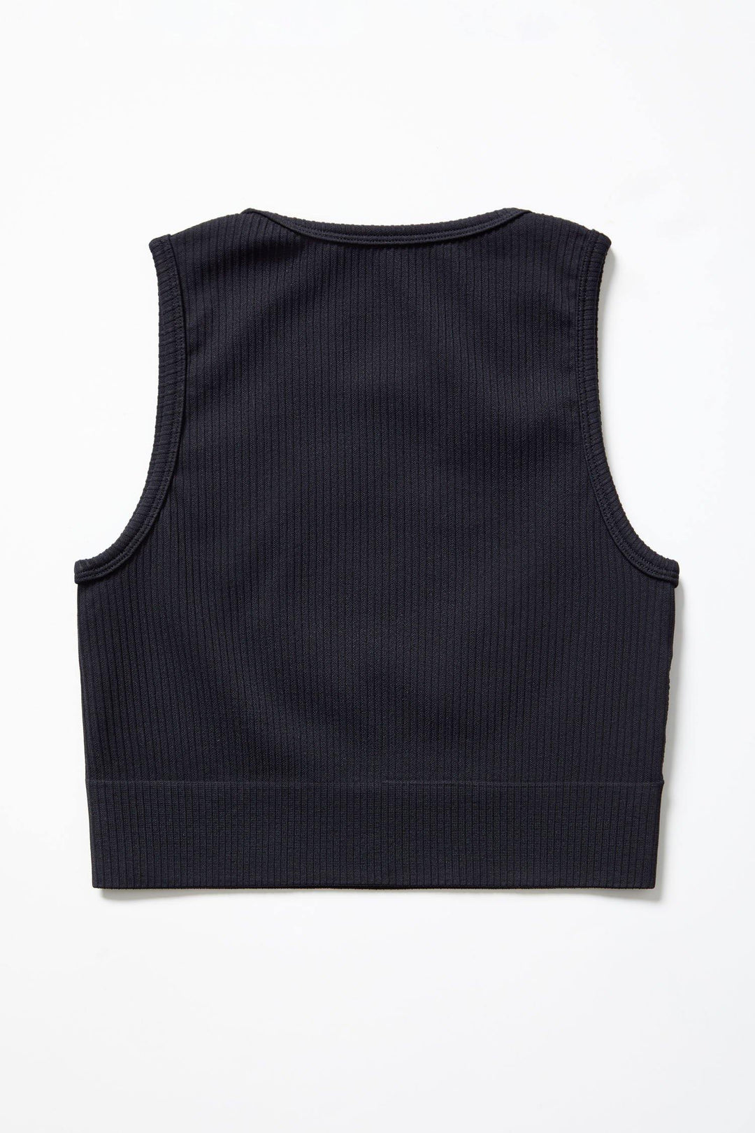 Ribbed Knit Longline Sports Bra - Lilias Active