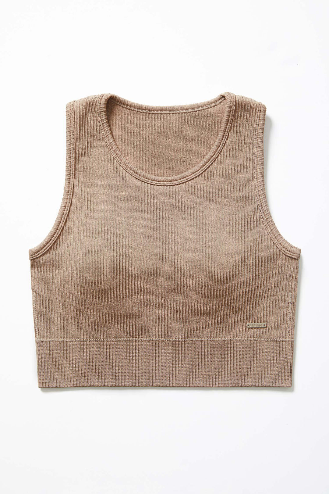 Ribbed Knit Longline Sports Bra - Lilias Active