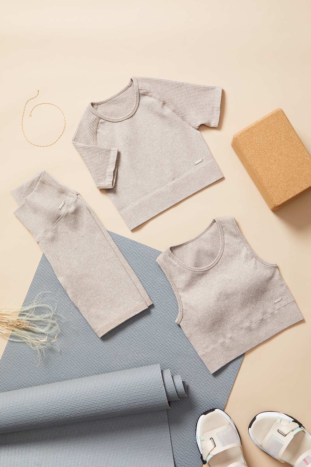 Ribbed Knit Bike Shorts