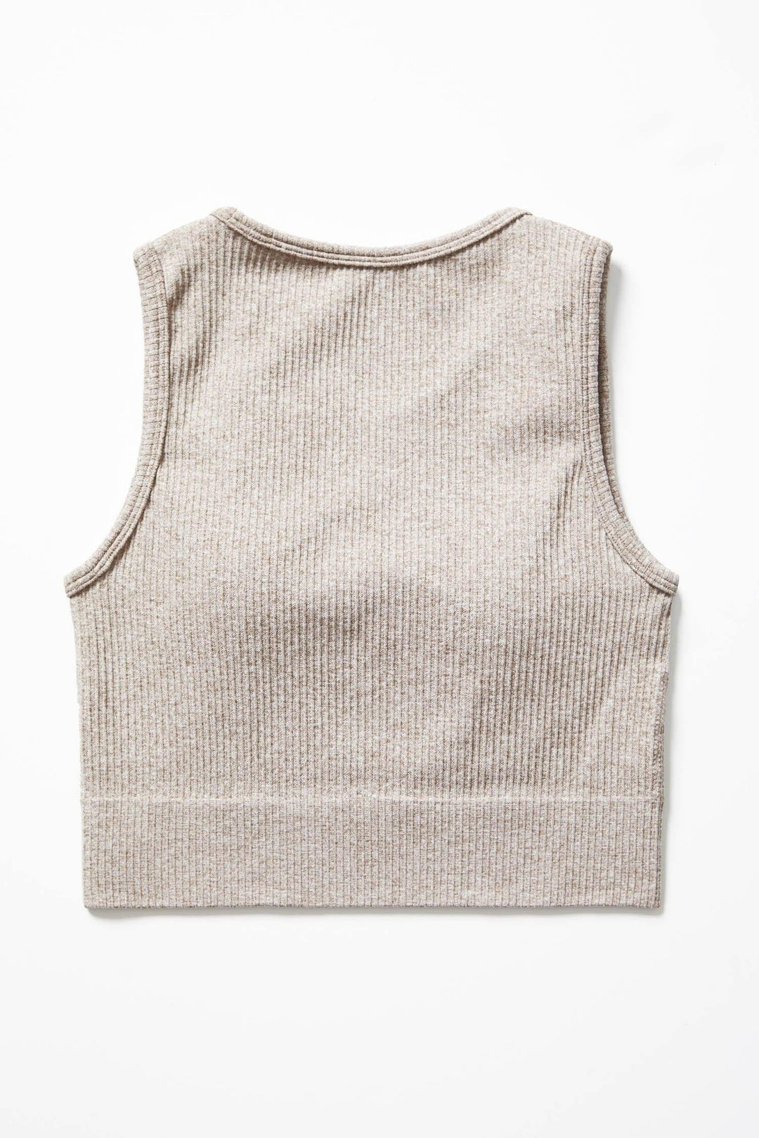 Ribbed Knit Longline Sports Bra - Lilias Active