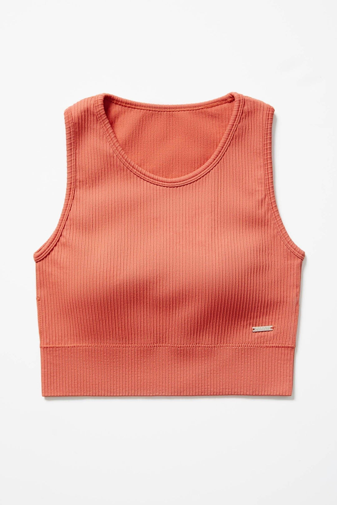 Ribbed Knit Longline Sports Bra - Lilias Active