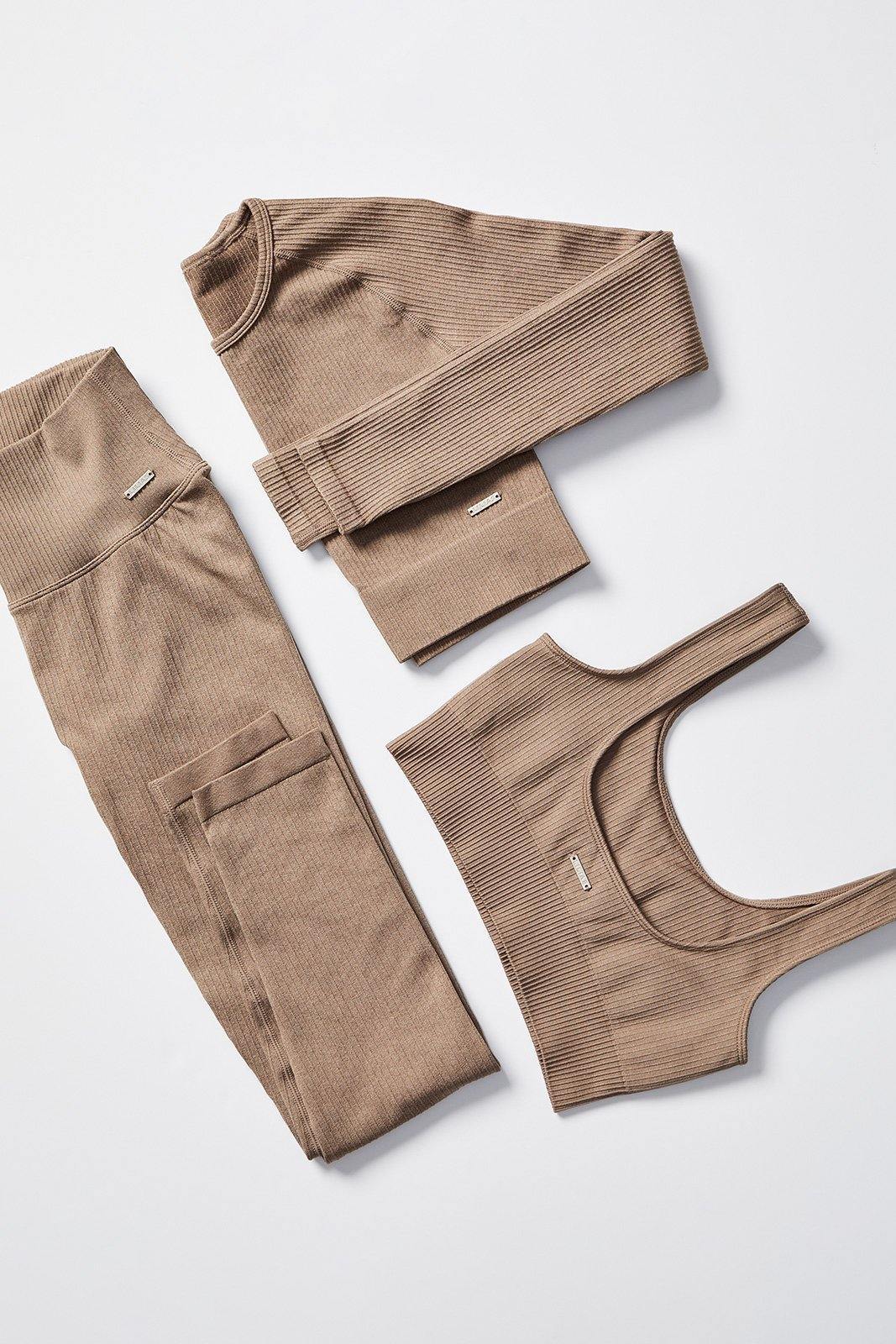 Ribbed seamless leggings set