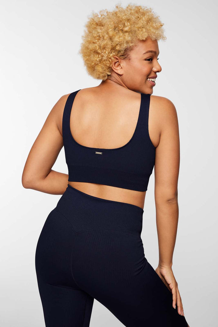 Ribbed Knit Sports Bra