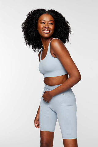 Ribbed Knit Sports Bra