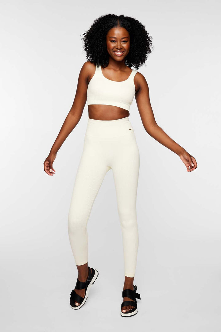 Ribbed Knit Sports Bra