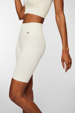 Ribbed Knit Bike Shorts