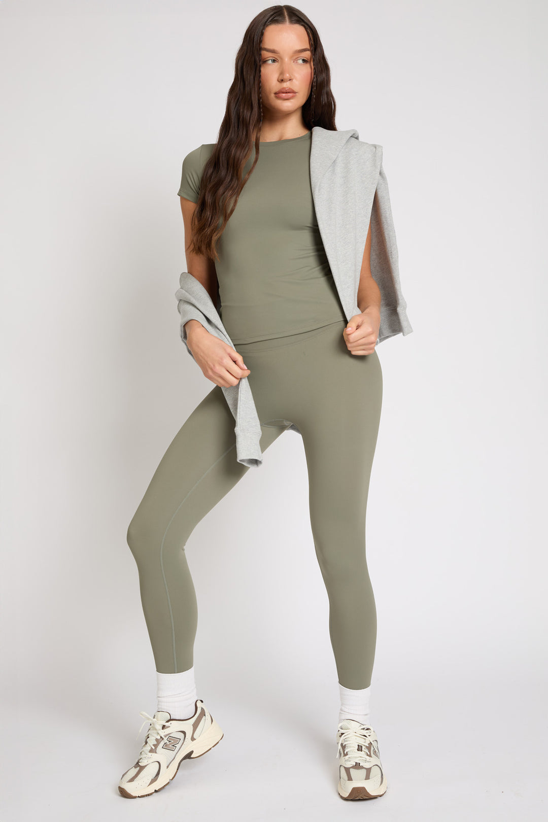 Core Short Sleeve Longline Top