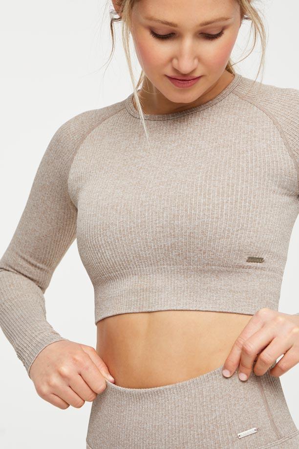Ribbed Seamless Crop Top