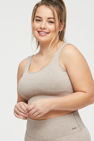 Ribbed Knit Sports Bra - Lilias Active