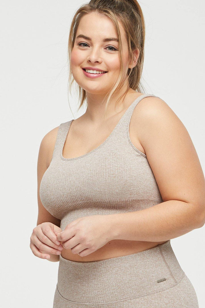 Ribbed Knit Sports Bra - Lilias Active