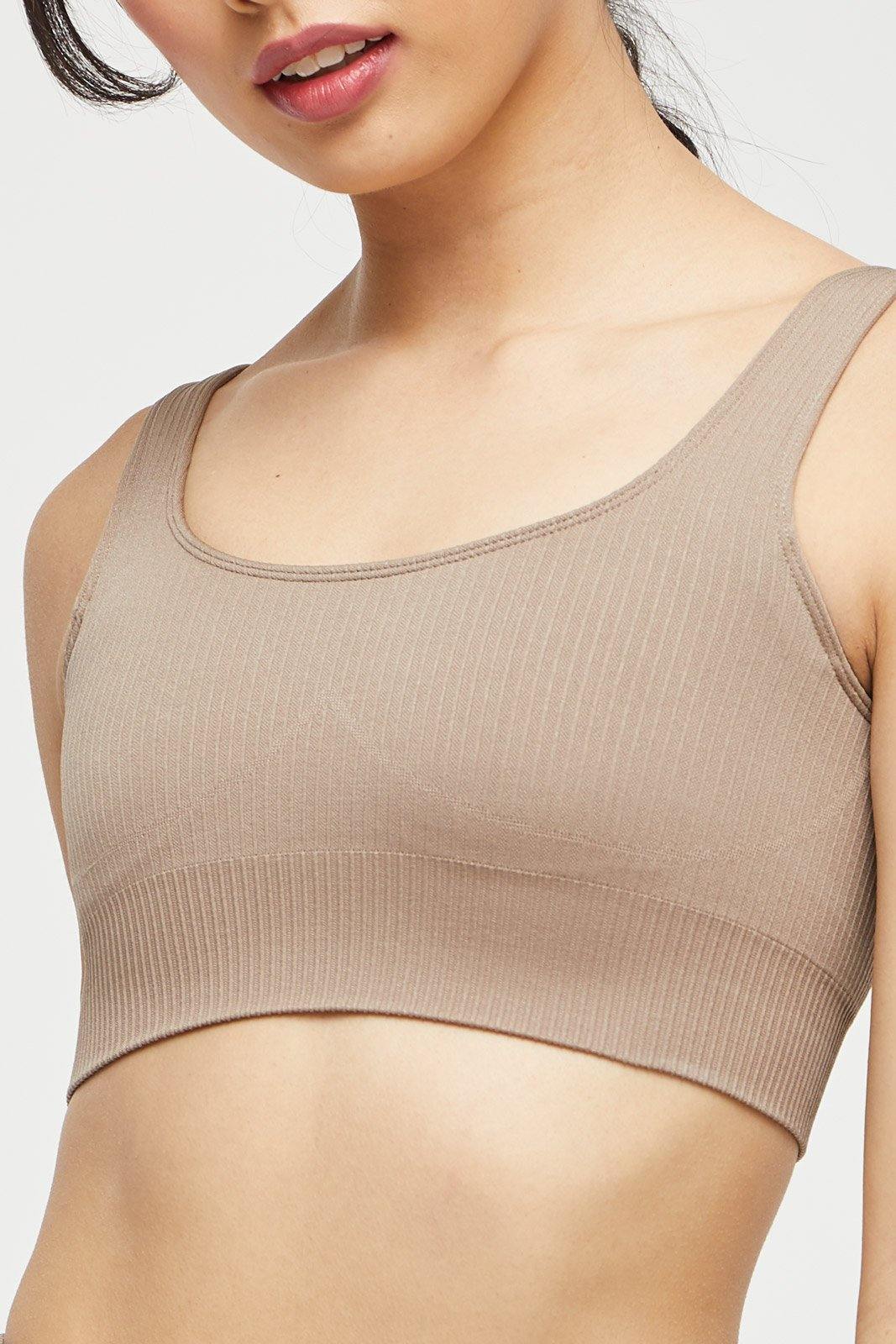 Ribbed Knit Sports Bra - Lilias Active