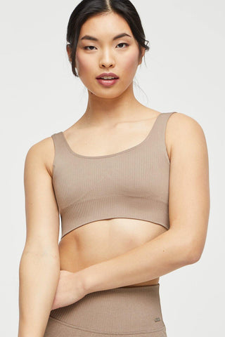 Ribbed Knit Sports Bra - Lilias Active