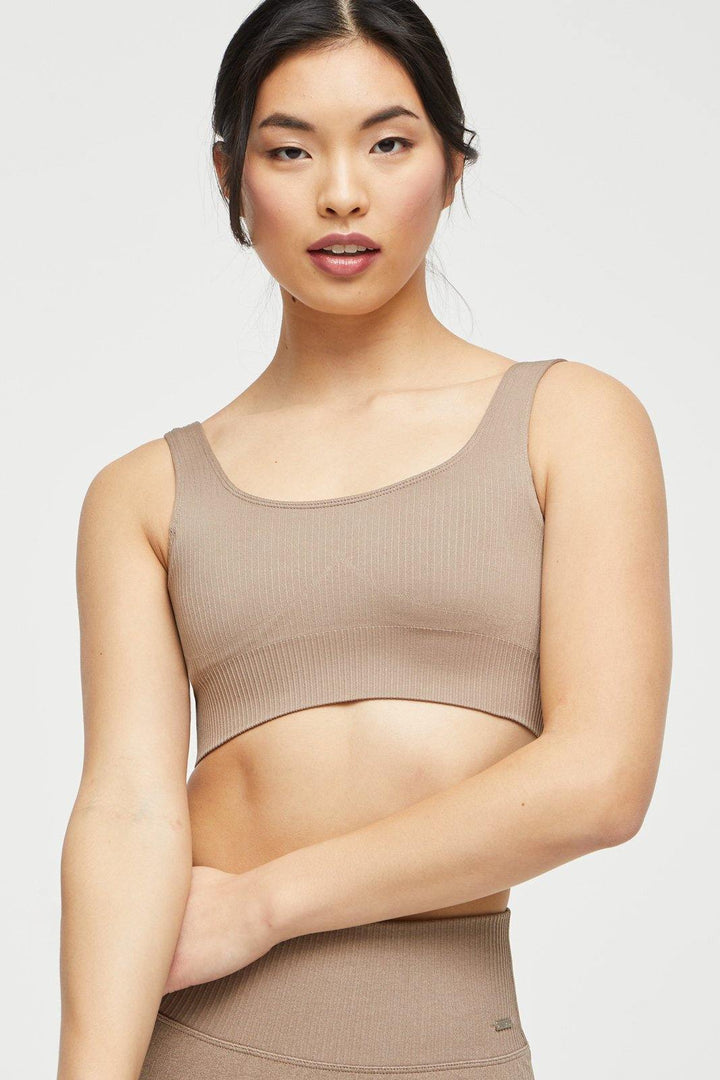 Ribbed Knit Sports Bra - Lilias Active
