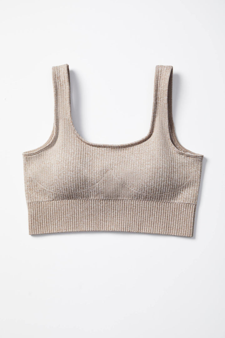 Ribbed Knit Sports Bra - Lilias Active
