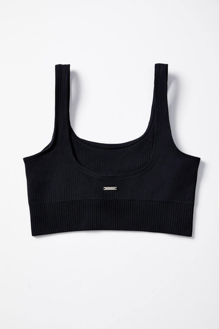 Ribbed Knit Sports Bra - Lilias Active