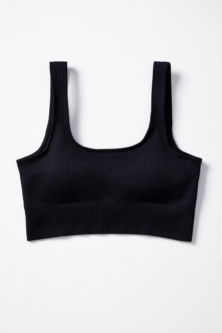 Ribbed Knit Sports Bra - Lilias Active