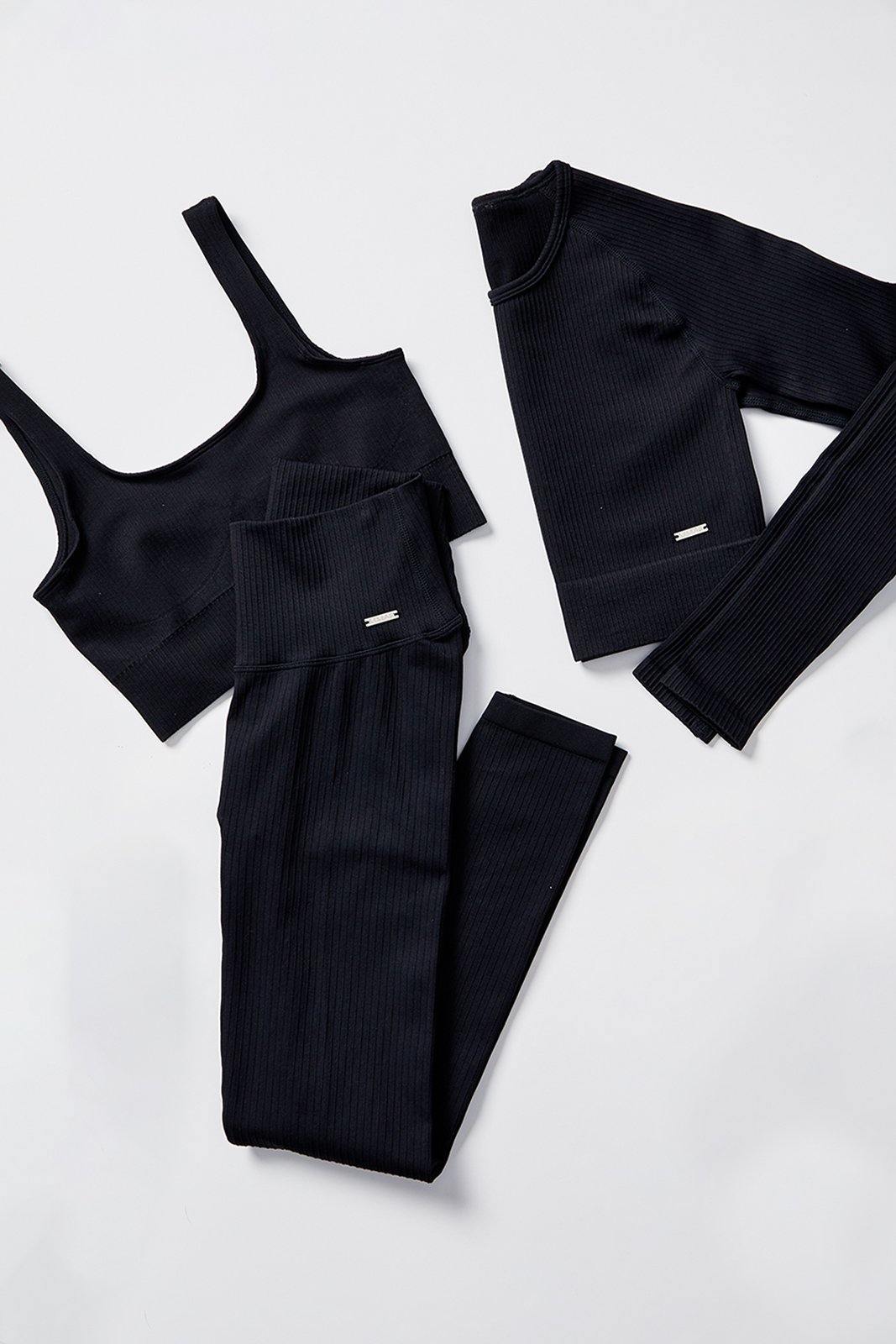 Ribbed Knit Sports Bra - USliliasactive.com