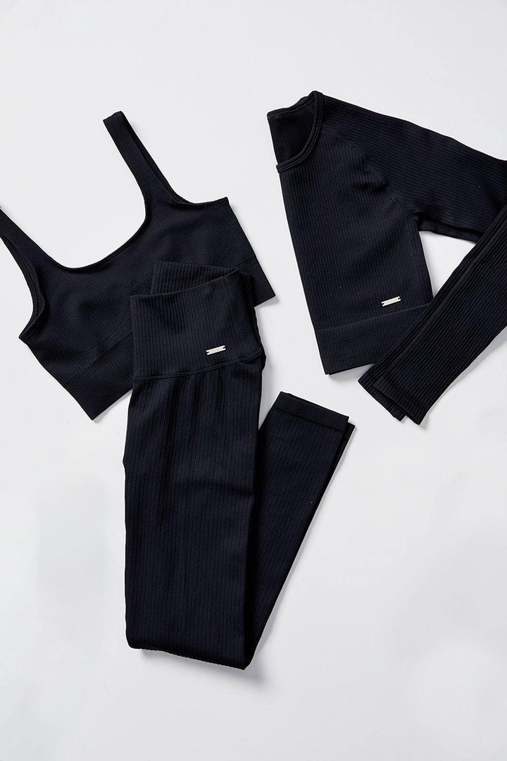 Ribbed Knit Sports Bra - USliliasactive.com