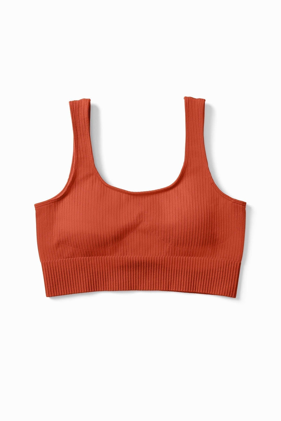 Ribbed Knit Sports Bra