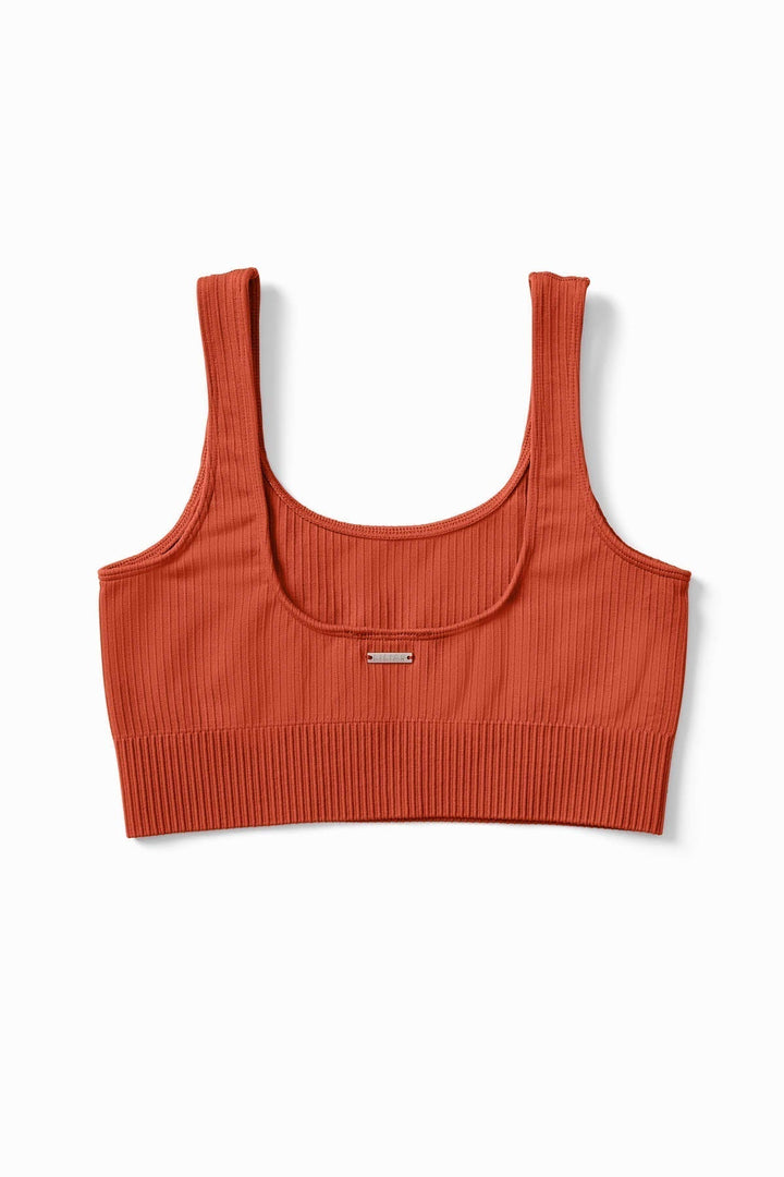 Ribbed Knit Sports Bra