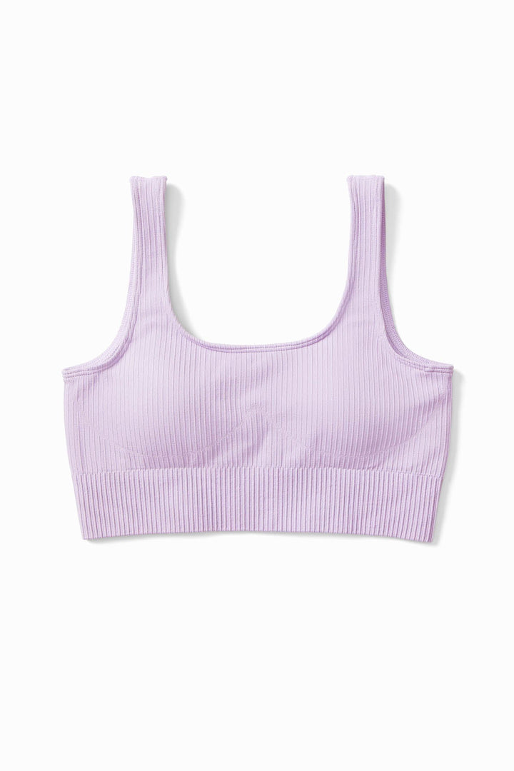 Ribbed Knit Sports Bra