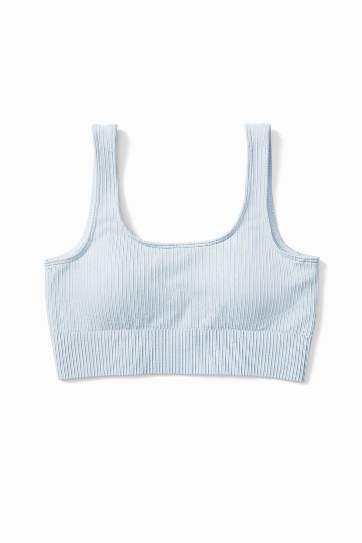 Ribbed Knit Sports Bra
